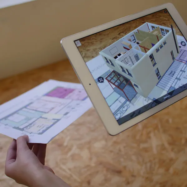 AR-Anwendung zur Visualisierung von 3D-Gebäudemodellen und Raumlayouts