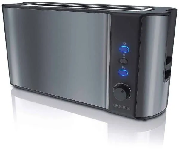 Arendo 23030952 Langschlitztoaster mit blauen LEDs