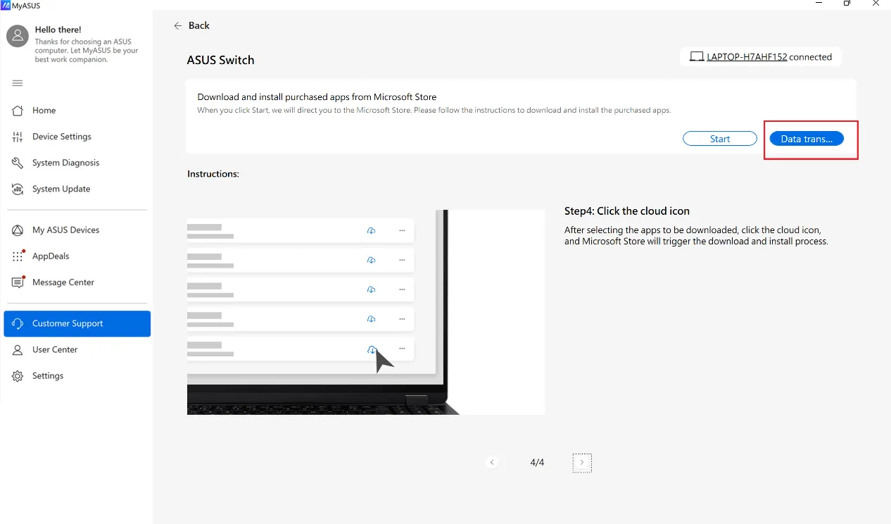 ASUS Switch Wi-Fi Übertragung beenden