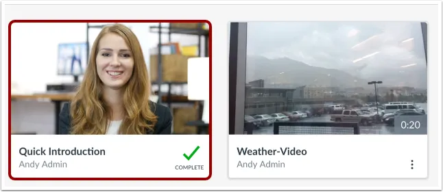 Aufnahme in Canvas Studio Bibliothek anzeigen