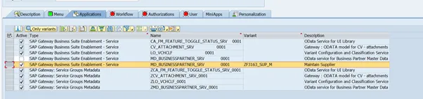 Auswahl einer spezifischen SU24-Variante für die PFCG-Rolle