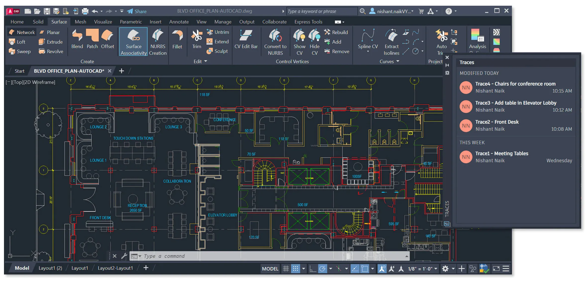 AutoCAD Benutzeroberfläche für Studenten