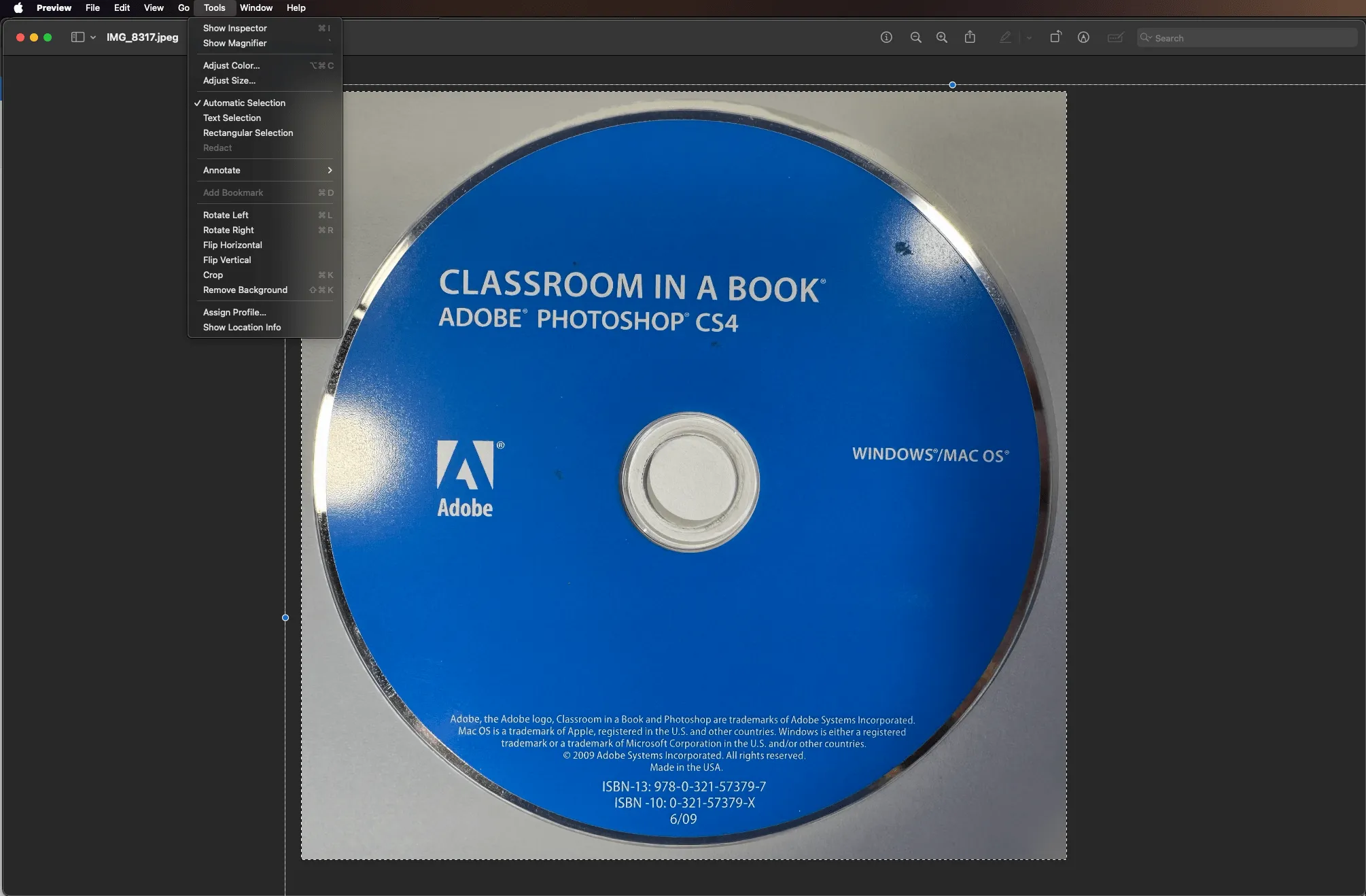 Automatische Hintergrundentfernung in Sequoia mit Mängeln