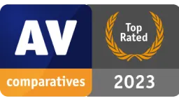AV-Comparatives Auszeichnung 2024 für "Top Rated" AVG