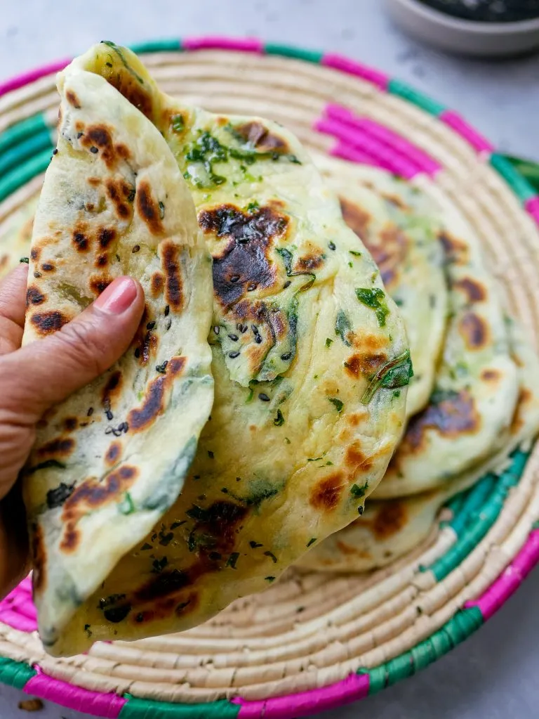 Bärlauch Naan. Bärlauch Rezept.