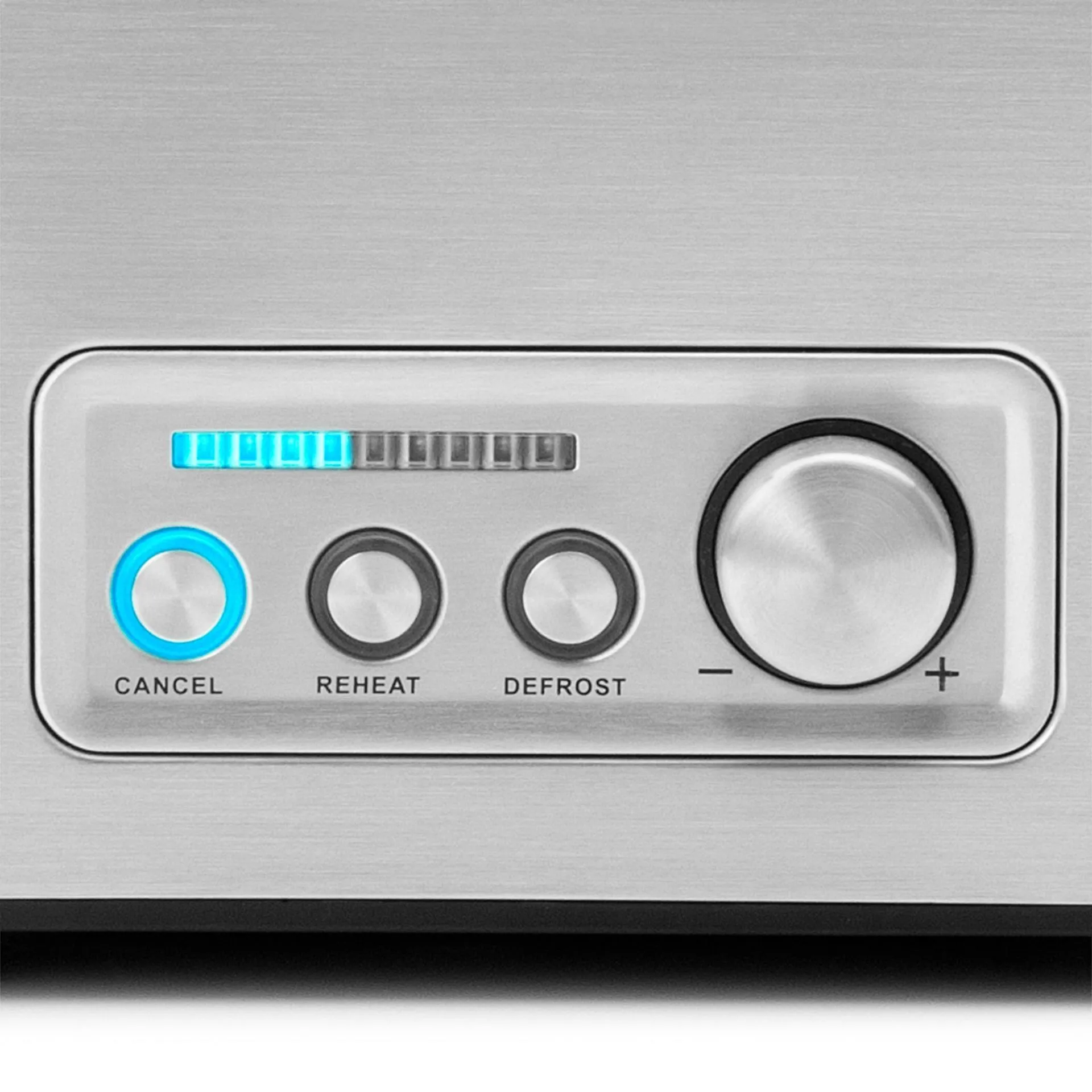 Bedienelemente und LED-Countdown-Display des Gastroback Toasters im Detail
