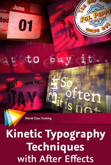 Beispiel einer komplexen Kinetic Typography Animation in Adobe After Effects von video2brain