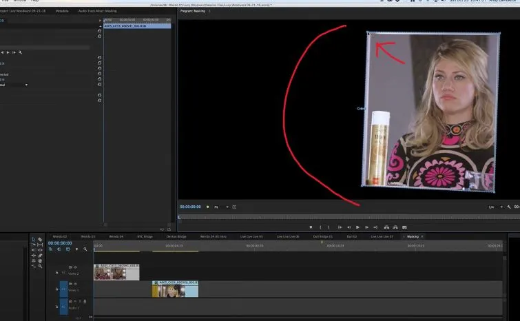 Benutzdefinierte Deckkraftmaske mit dem Stiftwerkzeug in Premiere Pro erstellen
