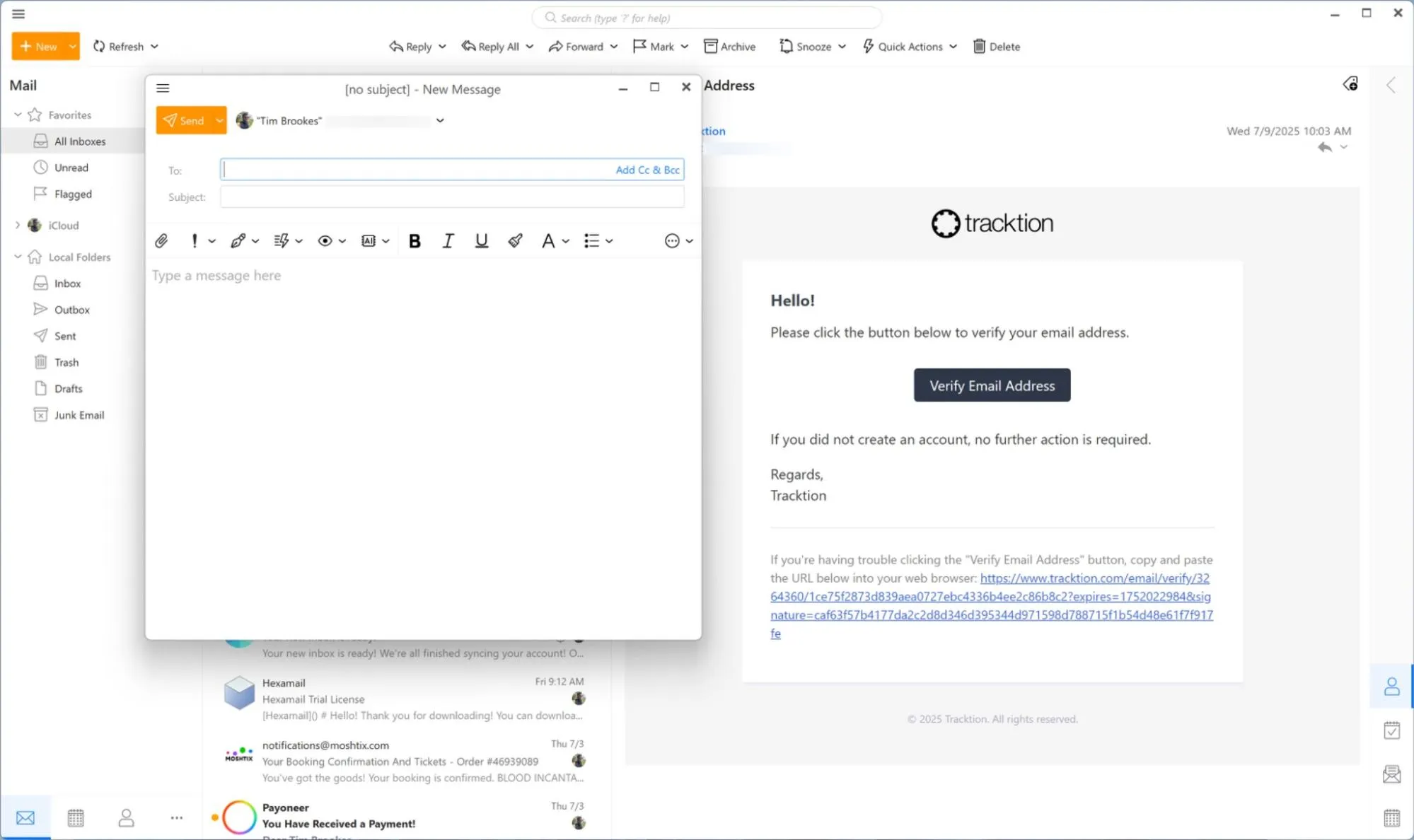 Benutzeroberfläche von eM Client, dem besten Mail-Client für Windows in puncto Anpassbarkeit