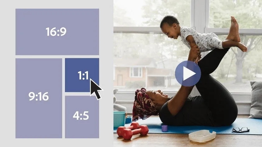 Bild eines Seitenverhältnisses in einer Fotobearbeitungssoftware