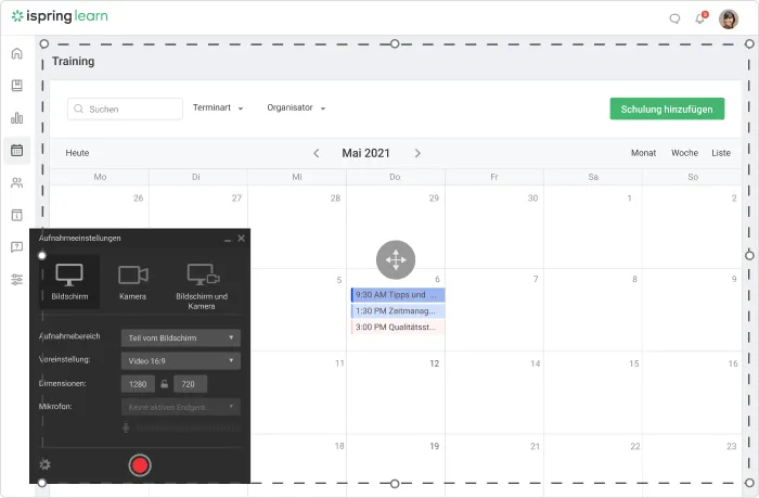 Bildschirmaufnahme für Windows 10 mit iSpring Suite erstellen