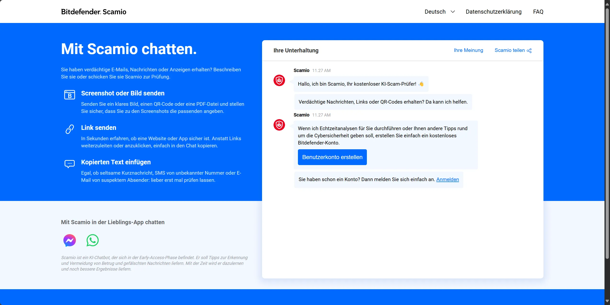 Bitdefender Scamio: Eine KI-gesteuerte Hilfe gegen Online-Betrug