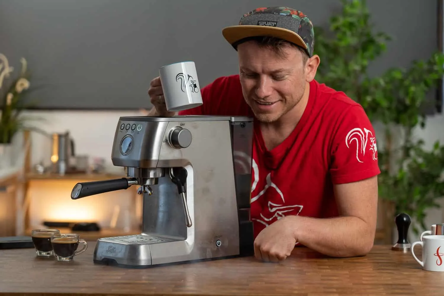 Dampfentwicklung aus der Solis Barista Perfetta Plus Espressomaschine