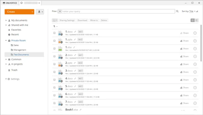 Darstellung der 'Private Rooms' in ONLYOFFICE Docs, die für Ende-zu-Ende-Verschlüsselung sensibler Dokumente sorgen und ein hohes Maß an Datensicherheit für Alternativen zu Google Docs bieten.