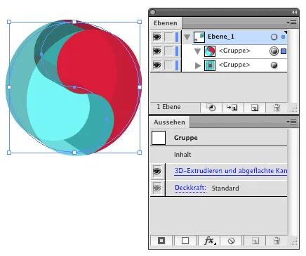 Darstellung verdeckter Flächen in Illustrator 3D-Objekten