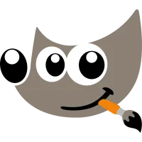 Das neue, minimalistische Wilber-Logo für GIMP 3.0 von Aryeom in stilisierten Blautönen