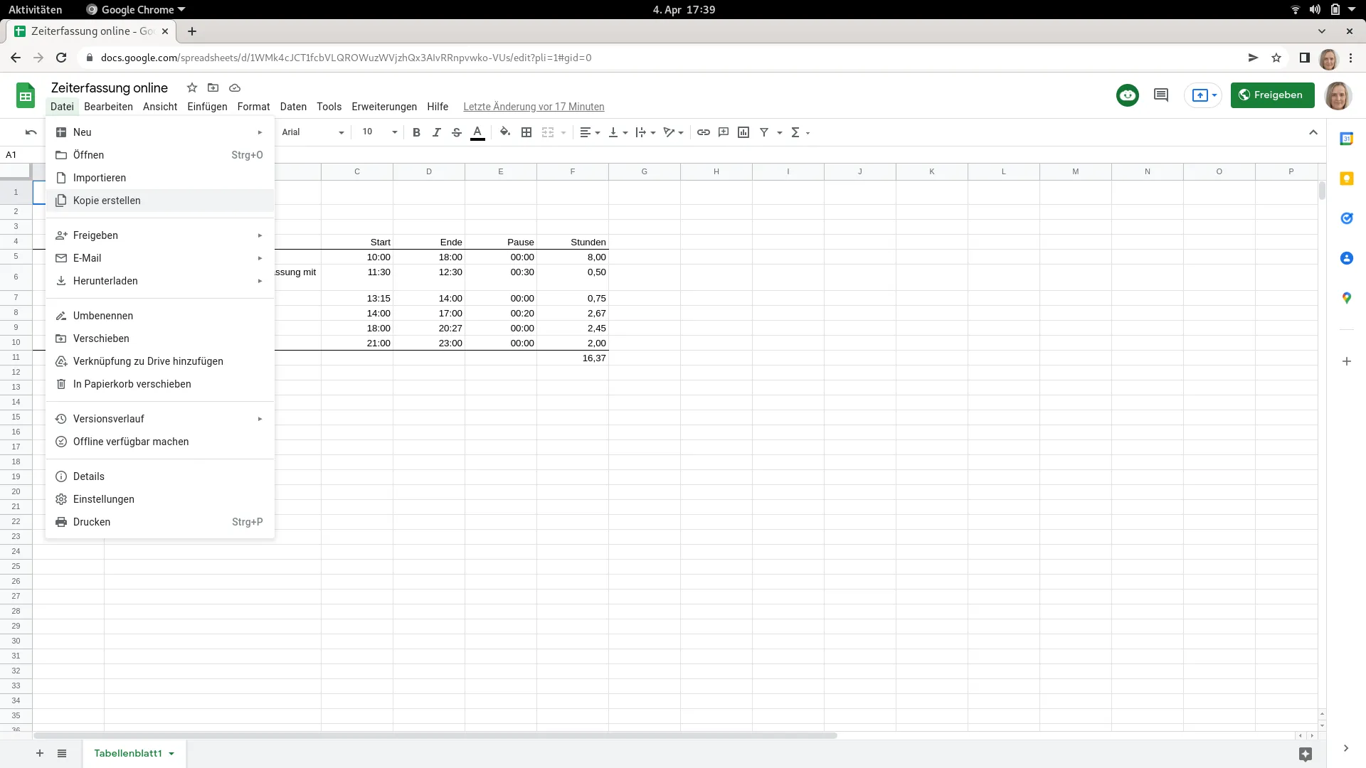 Datei Kopie erstellen