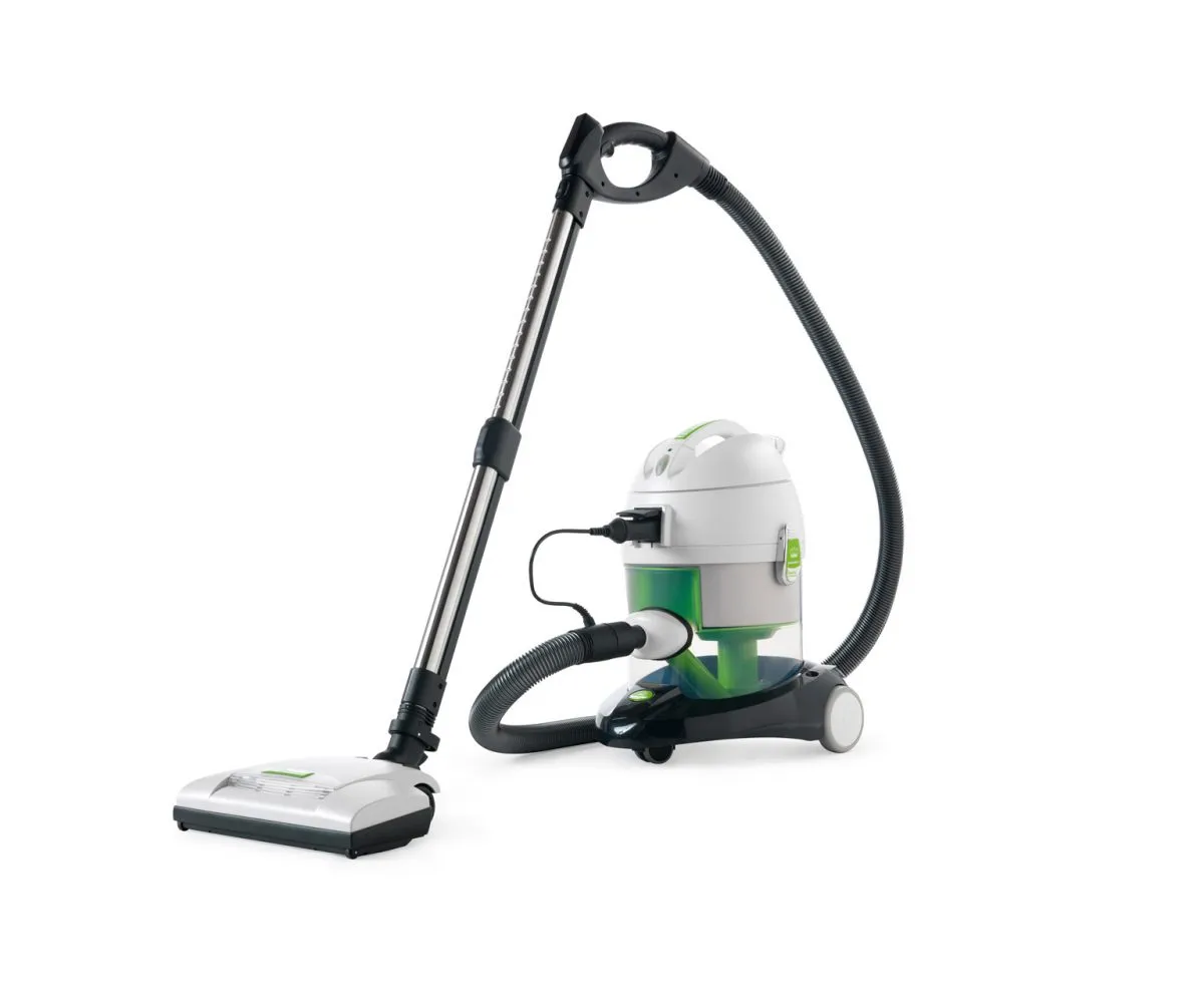 Der SAKURA Tiefenreiniger mit Elektrobürste, besonders wirkungsvoll für Teppiche, Polster und Matratzen, um Milben und Allergene zu bekämpfen