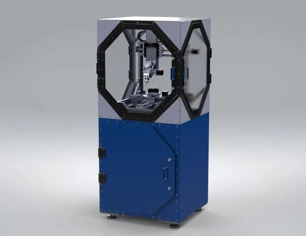 Design einer 5-Achsen-CNC-Fräsmaschine erstellt mit SOLIDWORKS DPS Software