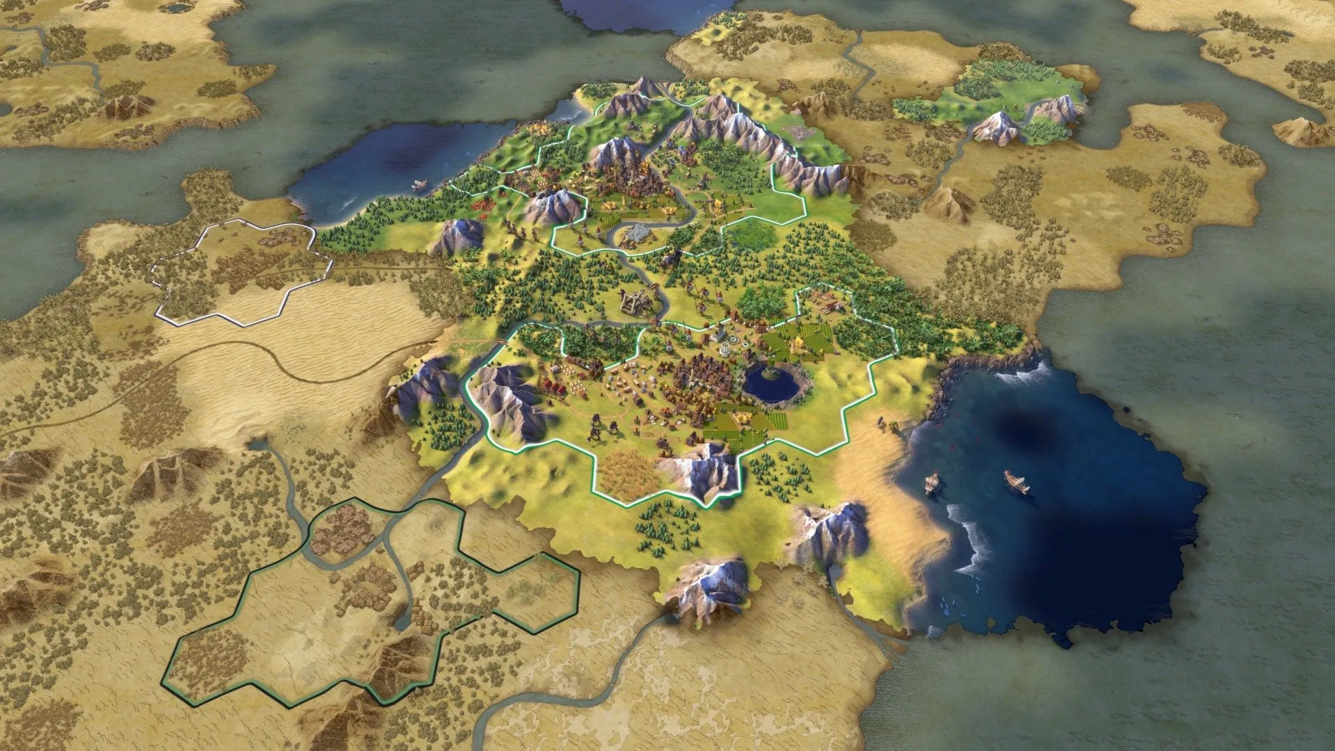 Die frühe Erkundungsphase von Civilization VI, die oft als eines der Highlights des Spiels gilt.