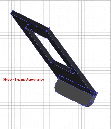 Die letzten beiden 3D-Formen des DVD-Players in Illustrator umwandeln