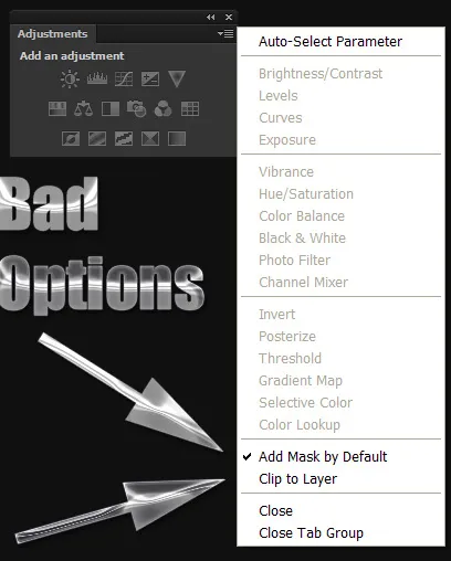 Die zwei kritischen Optionen im Photoshop CS6 Einstellungsfenster