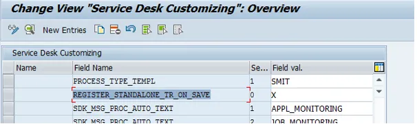 DNO_CUST04-Parameter REGISTER_STANDALONE_TR_ON_SAVE ist aktiviert