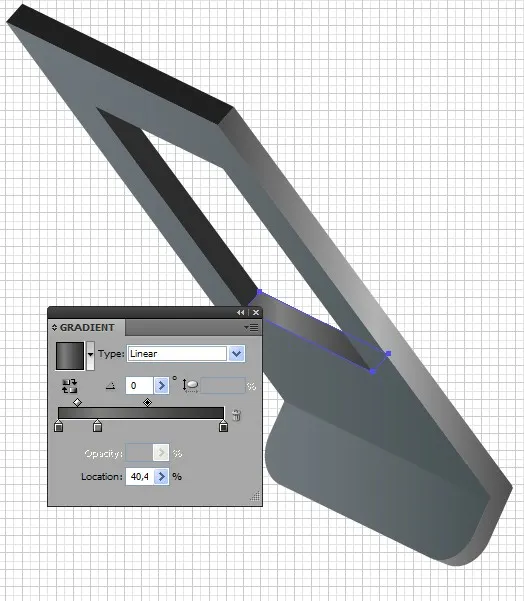 Dritte Ansicht der Formenfüllung mit Verläufen für den Illustrator DVD-Player
