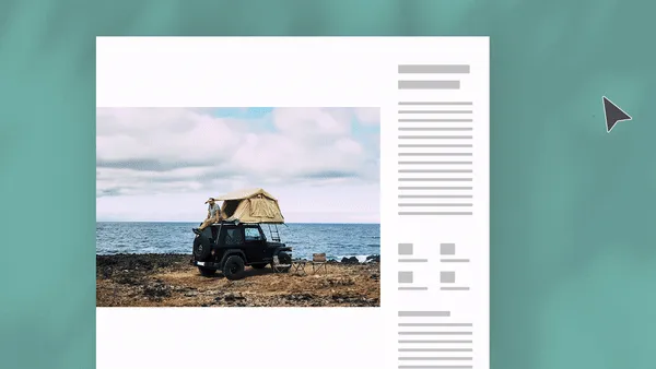 Ein Bild wird in Adobe InDesign nahtlos über seine ursprünglichen Grenzen hinaus erweitert