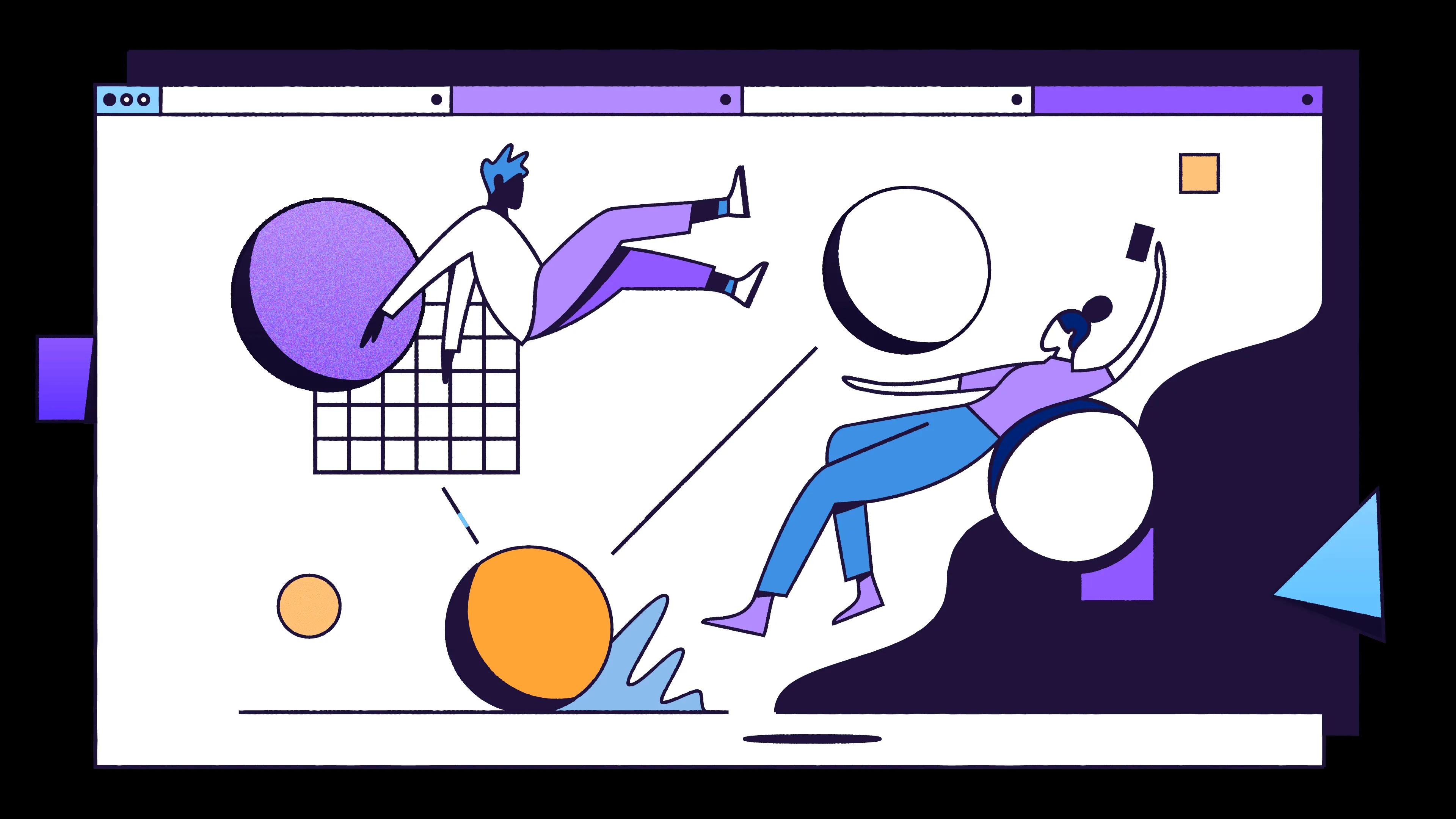 Ein stilisiertes Raketensymbol, das Geschwindigkeit und Fortschritt darstellt, um die schnelle und sichere Leistung von Firefox nach dem Update auf dem Mac zu symbolisieren.