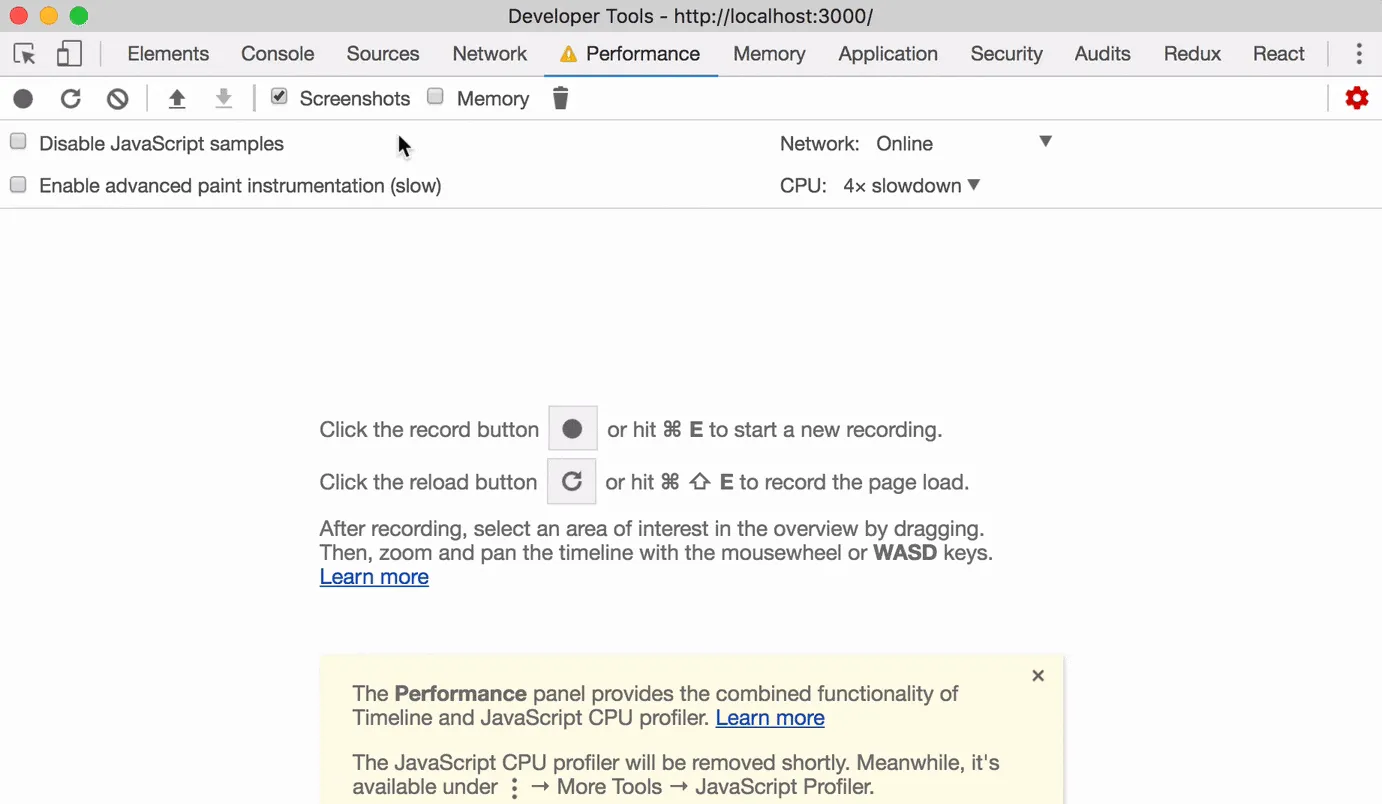 Eine Bildschirmaufnahme der DevTools-Timeline, die verschiedene Rendering- und Skripting-Aktivitäten visualisiert.