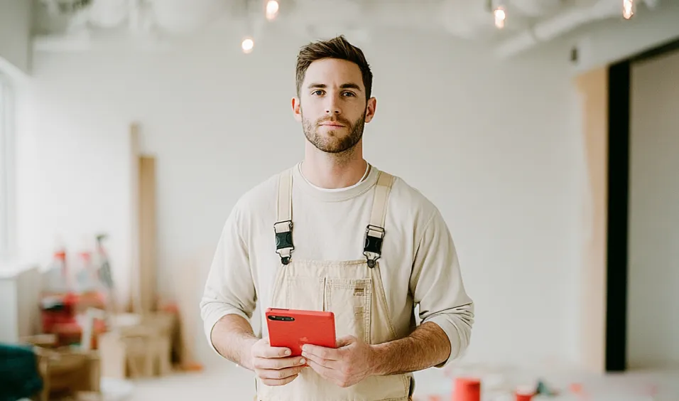 Eine Fotografin nutzt das easybill Plus Paket, das erweiterte Funktionen wie unbegrenzte Dokumente und ein kostenloses Designpaket bietet