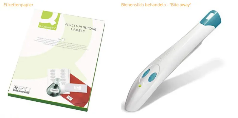 Elektronischer Stichheiler "Bite Away" zur schnellen und effektiven Behandlung von Bienenstichen durch lokale Hitzeanwendung