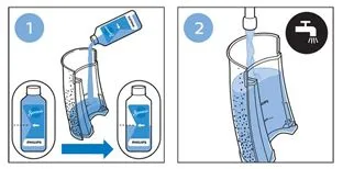 Entkalker in den SENSEO Wassertank geben