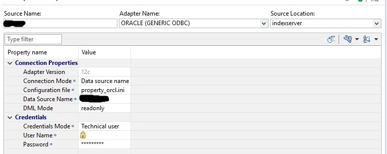 Erfolgreich erstellte Remote Source in SAP HANA Studio