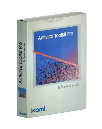 Erste Antiviral Toolkit Pro Box aus dem Jahr 1994, entworfen von Alexey De Mont De Rique.