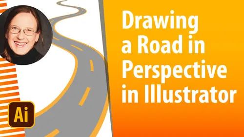 Erstellung einer kurvigen Straße im Perspektivenraster von Illustrator