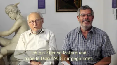 Etienne Mallard und Daniel Hauger beim Zeitzeugen-Projekt Ludwigsburg-Montbéliard