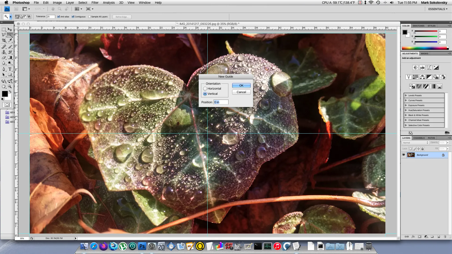 Exakte Bildführungslinien in Photoshop