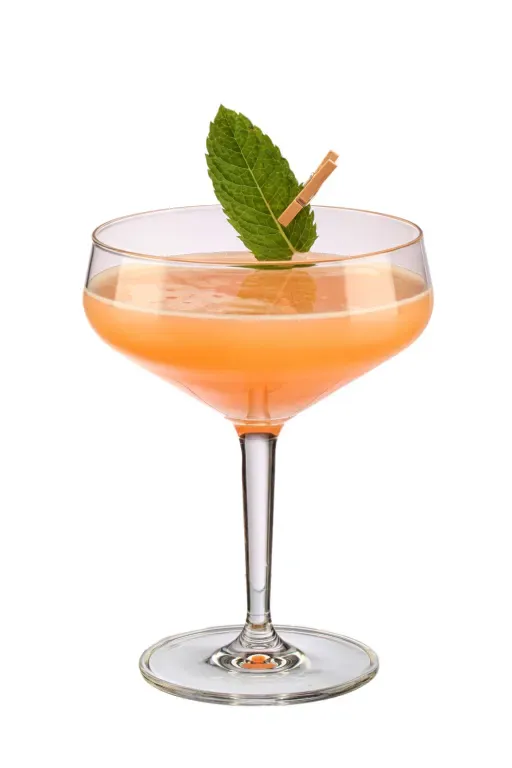 Fairy Sugar Mama cocktail in a coupe glass