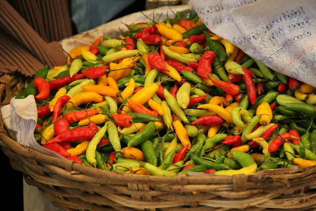 Farbenfrohe Auswahl an frischen Produkten auf dem Mercado Central Sucre