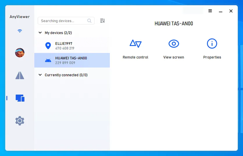 Fernsteuerung des Xiaomi-Handys über AnyViewer am PC starten.