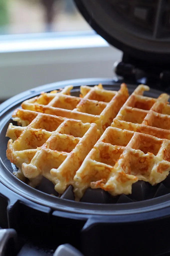 Fertig gebackene Waffel