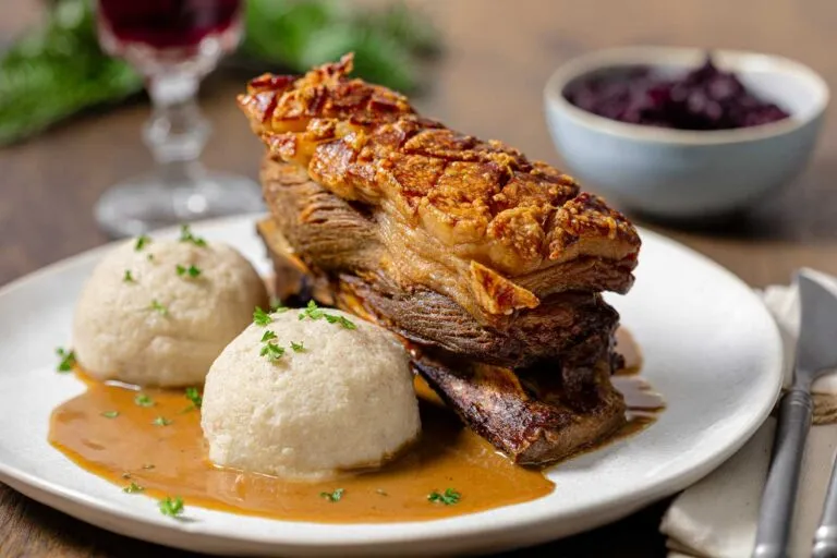 Fränkisches Schäufele mit Low Carb Lebkuchensoße