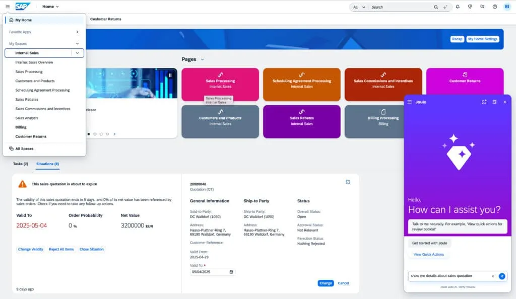 Geplante KI-gestützte smarte Lösung für Situationen in My Home