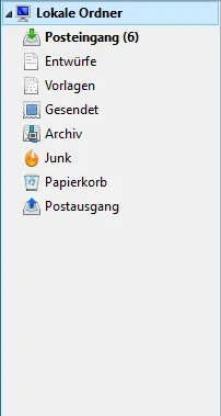 Globaler Posteingang in Thunderbird mit lokalen Ordnern für POP-Konten