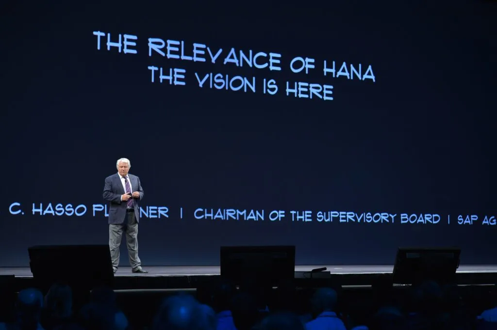 Hasso Plattner spricht über die Bedeutung von SAP HANA auf der SAPPHIRE NOW Konferenz 2012