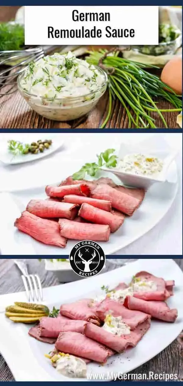 Hausgemachte Remoulade in einem kleinen Glas, bereit zum Servieren