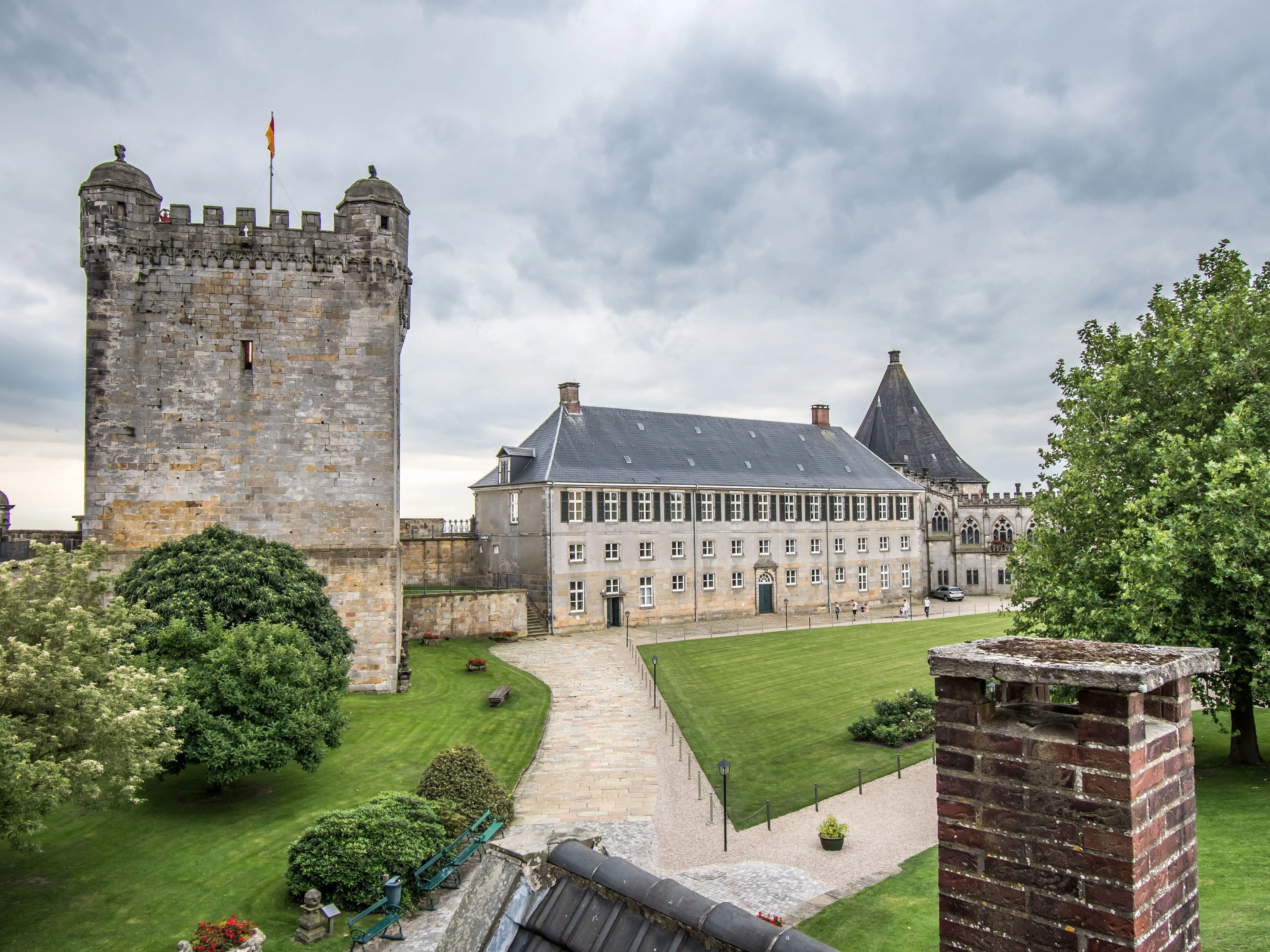 Historische Burg Bentheim in Bad Bentheim, Emsland, ein Ziel für Gruppen