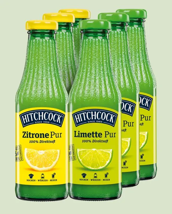 Hitchcock Vitamin-Booster Set mit Zitronen- und Limettensäften